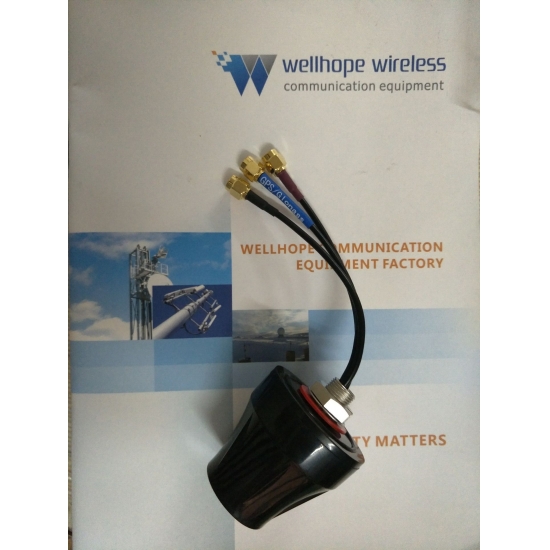  4G WLAN GPS GLONASS Scada Schroefantenne 3 kabel 3-connector 